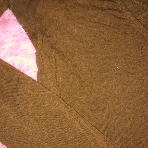 Brown “Me to We” Long Sleeve Shirt - Picture 3 of 4